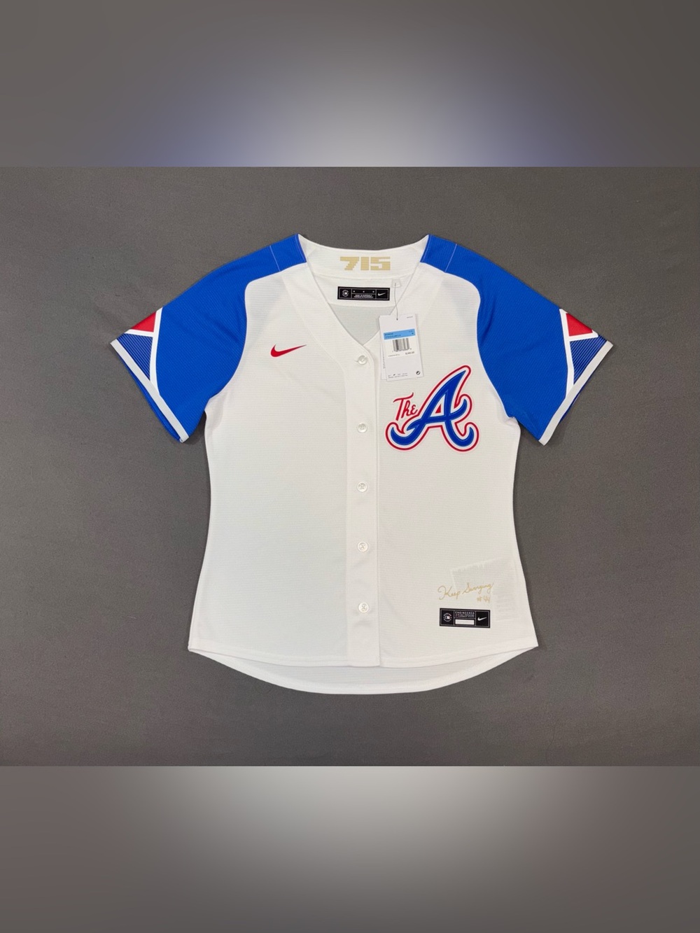 Women’s Nike Atlanta Braves City Connect MLB Jersey White Size MEDIUM